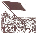 graphic with flag and prison