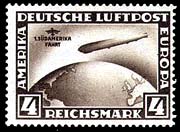 Germany, 1930 South America Flight, 4 marks.
