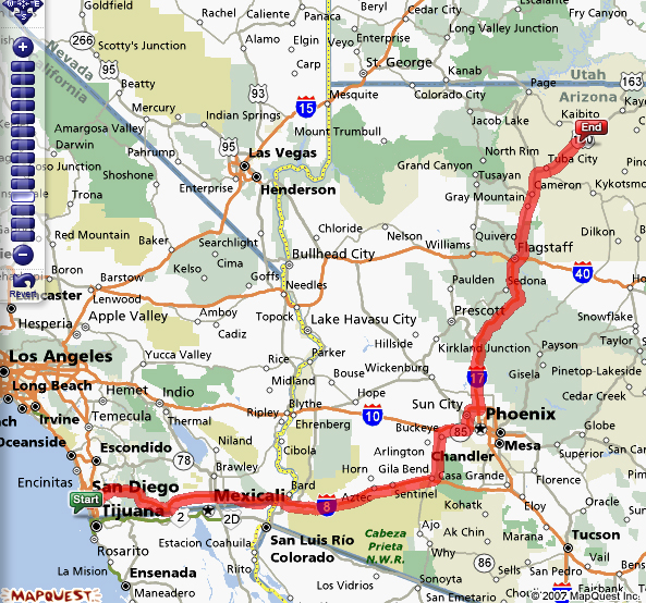 Map & Driving Directions to the Wedding in Arizona