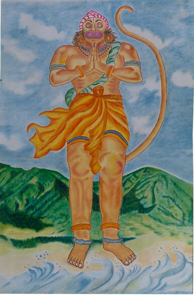 oil painting on 36 cm x 53 cm paper