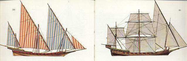 Two xebec rigs